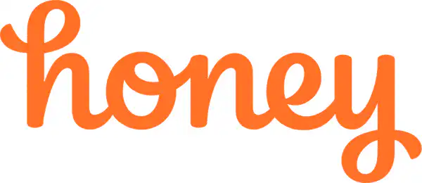 The word honey written in a playful, cursive orange font on a white background.