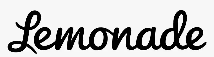 The word Lemonade is written in a bold, black, cursive font on a white background.