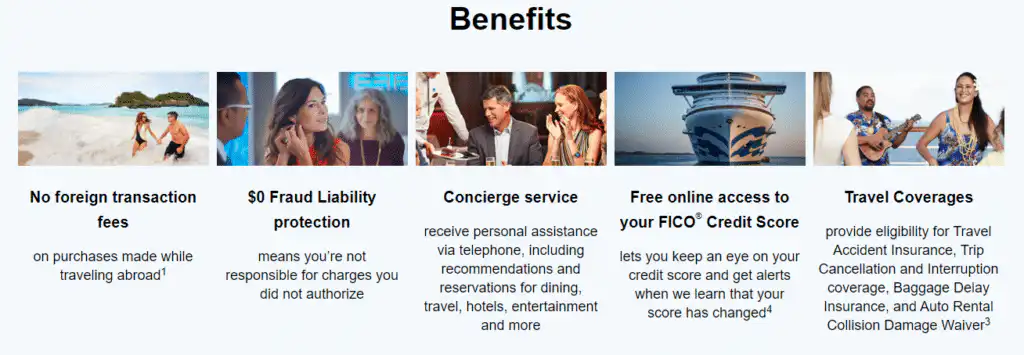 Princess Cruises Rewards Visa Other Benefits