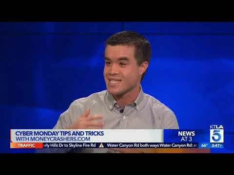Cyber Monday Shopping Tips On a Budget (KTLA 5) - Andrew Schrage of MoneyCrashers.com